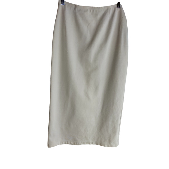Carolina Colours Womens High rise/waist Midi Pencil Skirt Beige Size Small - Picture 3 of 6